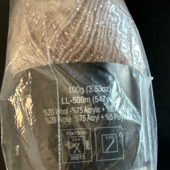 Rome Yarn Angora Glitter Color 762 New 1 Skein - Picture 4 of 8